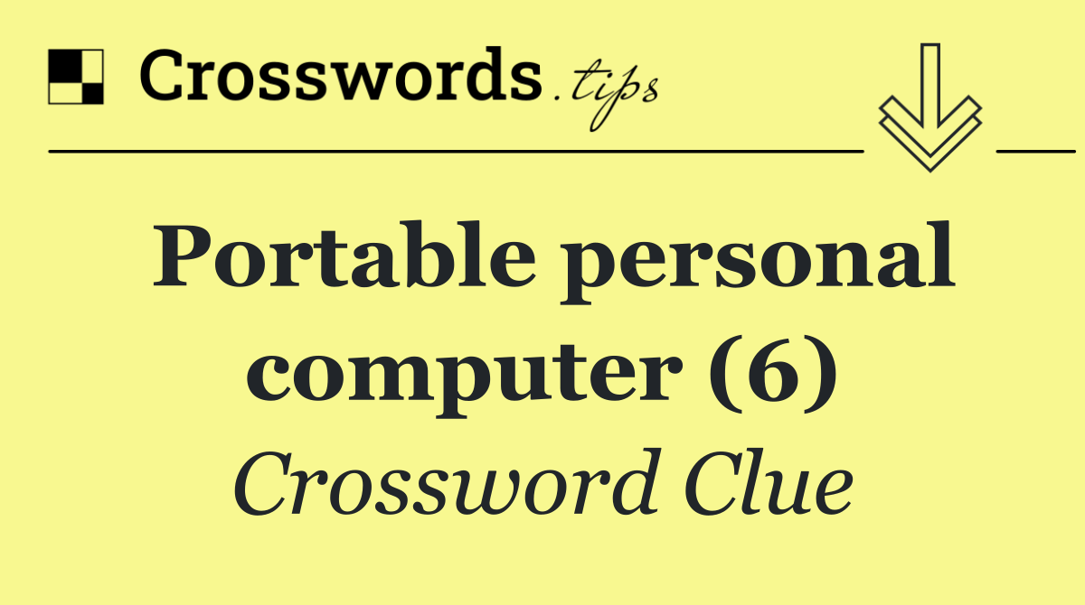 Portable personal computer (6)