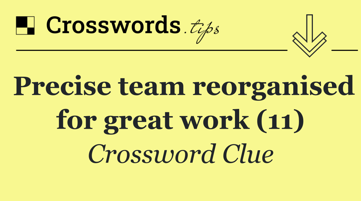 Precise team reorganised for great work (11)