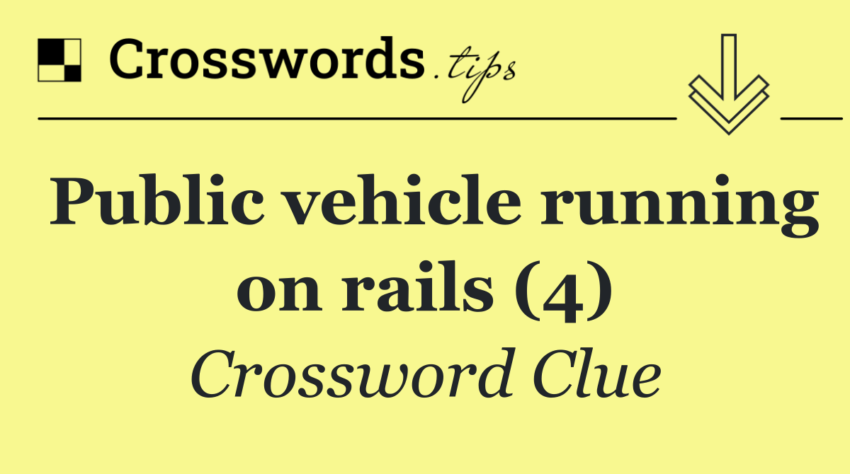 Public vehicle running on rails (4)