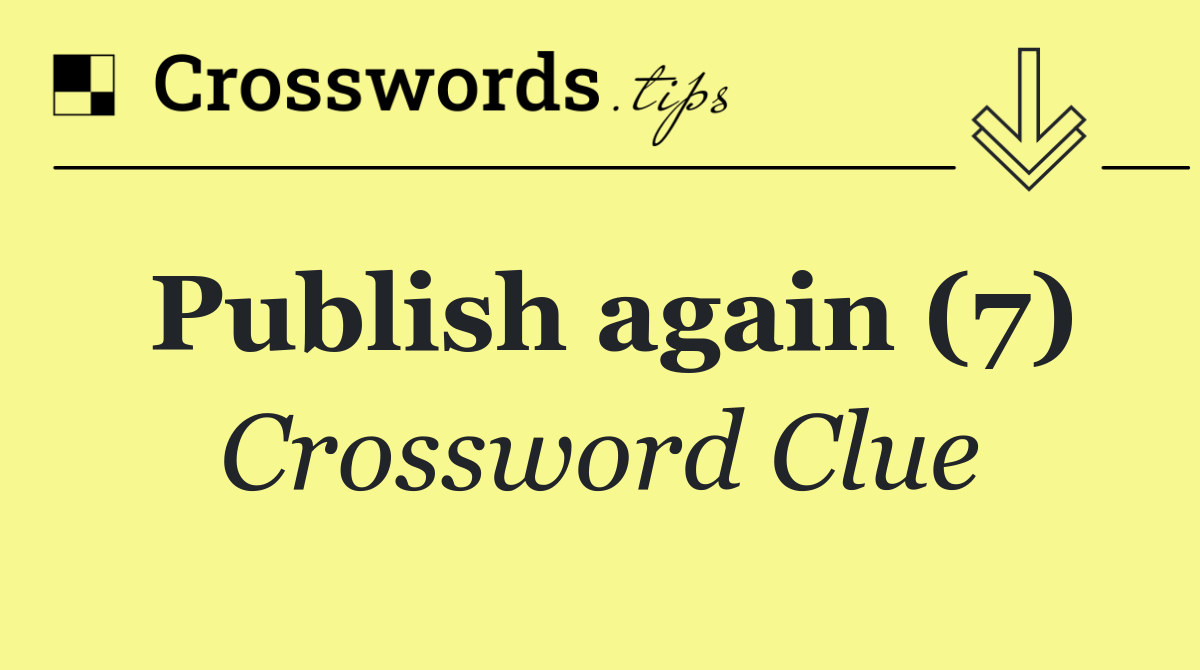 Publish again (7)