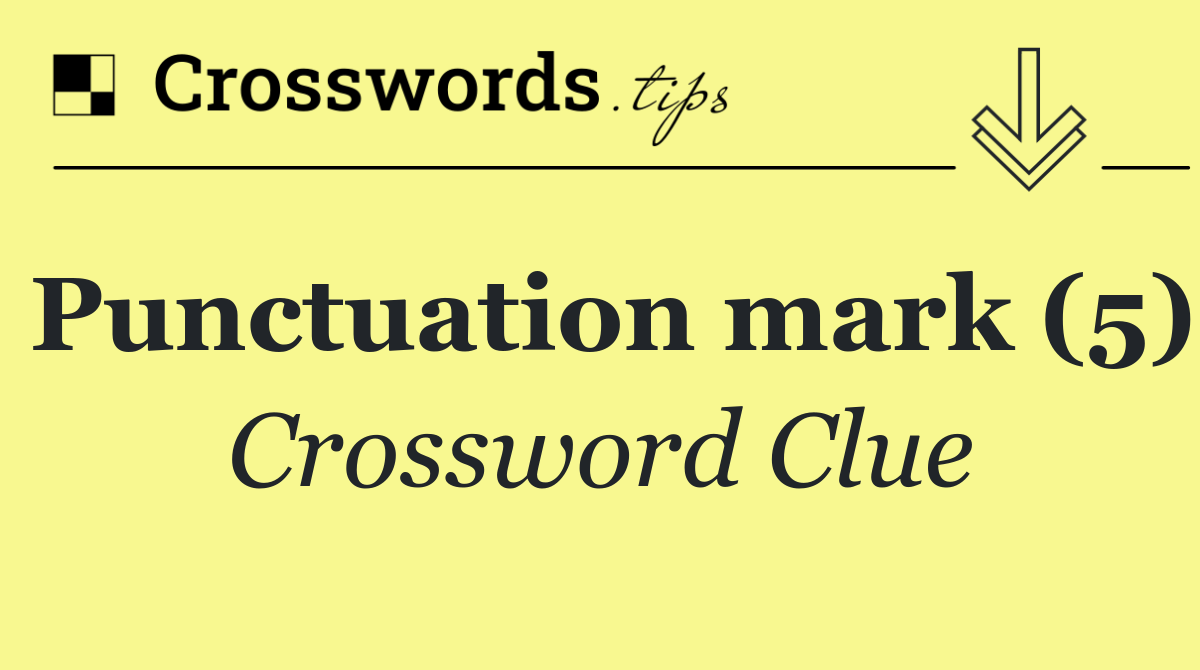 Punctuation mark (5)