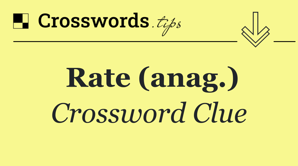 Rate (anag.)