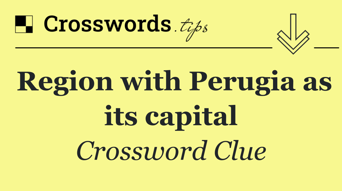 Region with Perugia as its capital