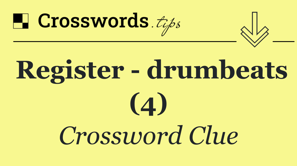 Register   drumbeats (4)