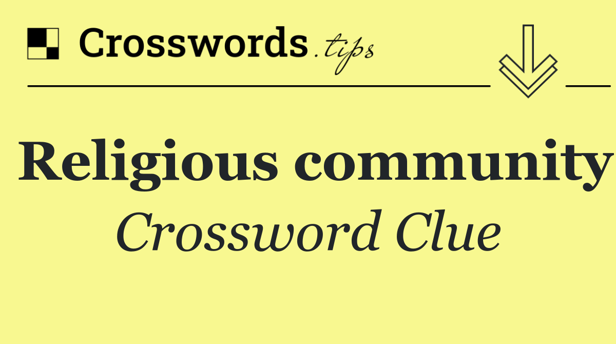Religious community