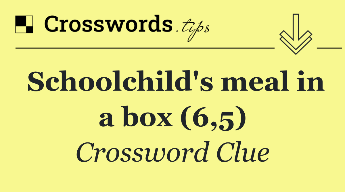 Schoolchild's meal in a box (6,5)