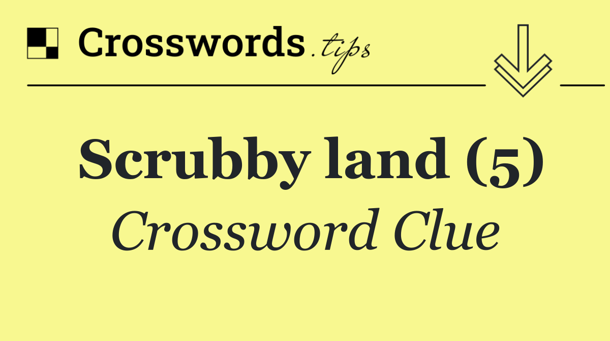 Scrubby land (5)