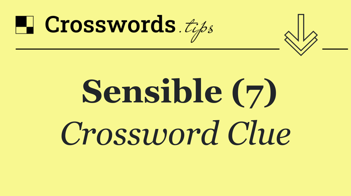 Sensible (7)