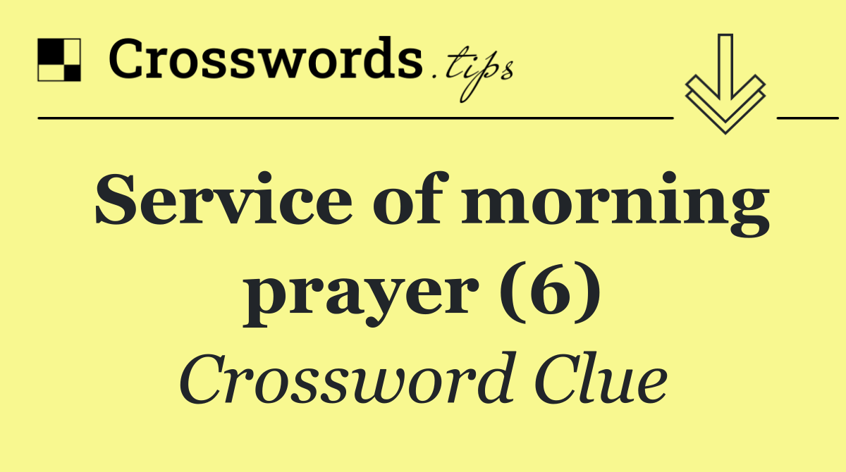 Service of morning prayer (6)