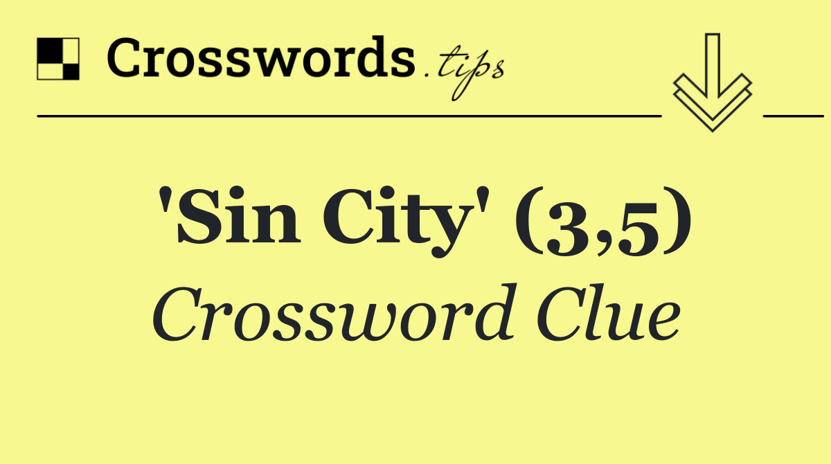 'Sin City' (3,5)