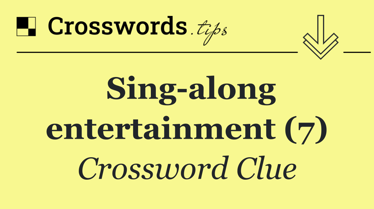 Sing along entertainment (7)