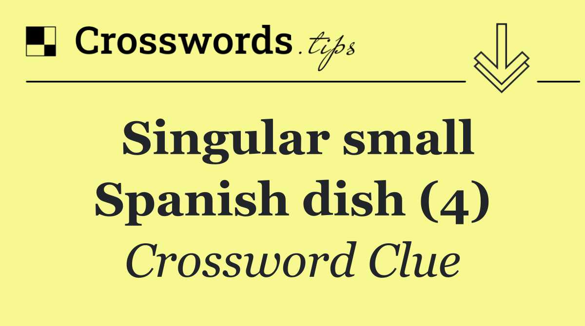 Singular small Spanish dish (4)