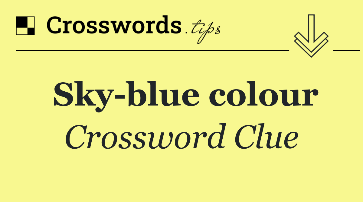 Sky blue colour