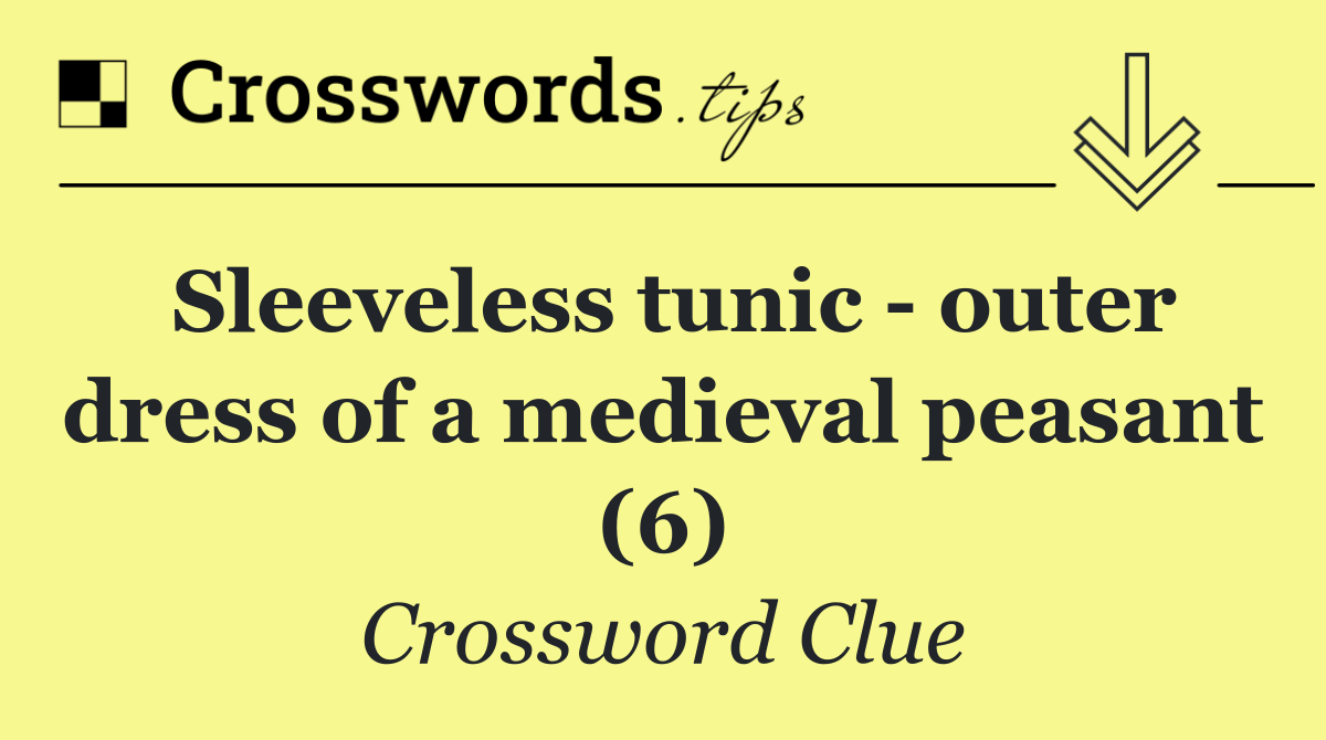 Sleeveless tunic   outer dress of a medieval peasant (6)