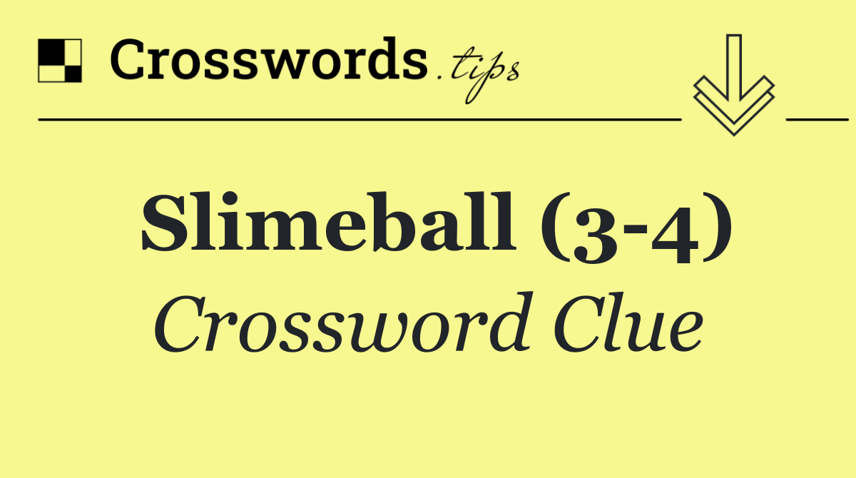 Slimeball (3 4)
