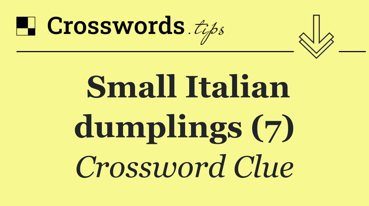 Small Italian dumplings (7)