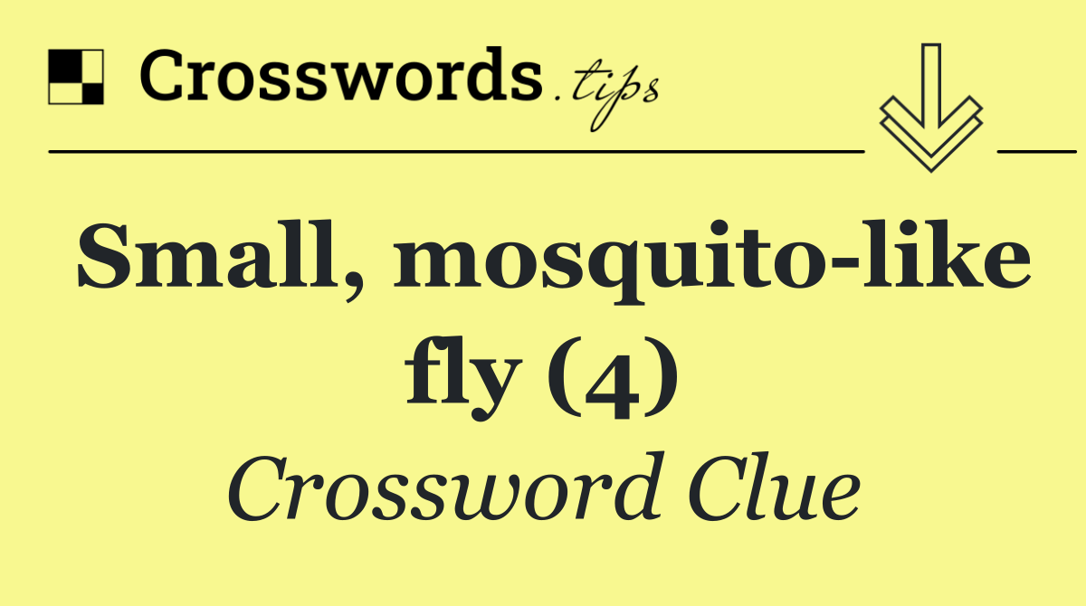 Small, mosquito like fly (4)