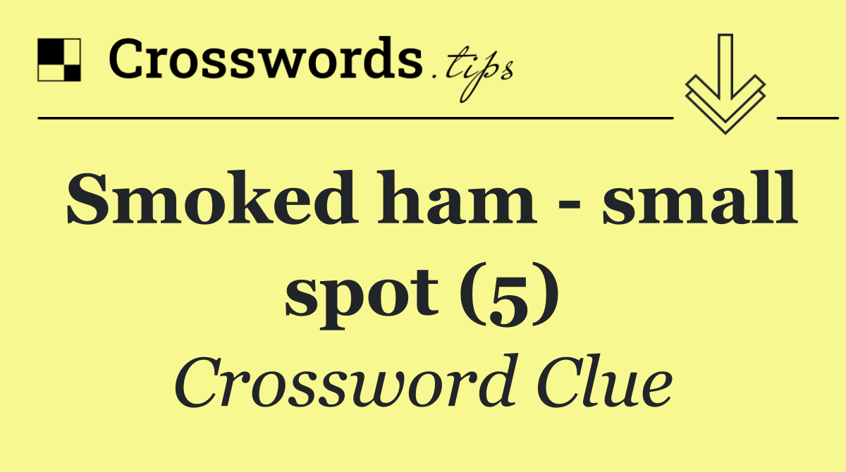 Smoked ham   small spot (5)