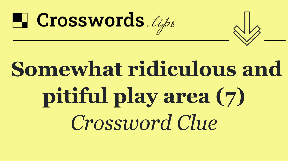 Somewhat ridiculous and pitiful play area (7)