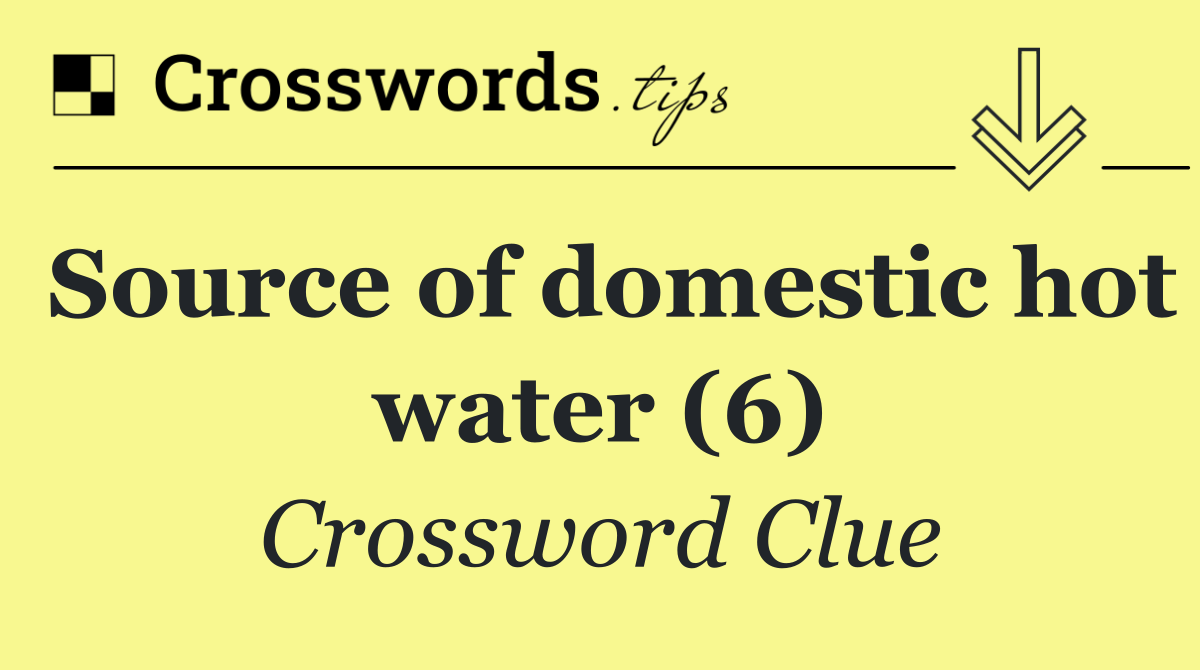 Source of domestic hot water (6)