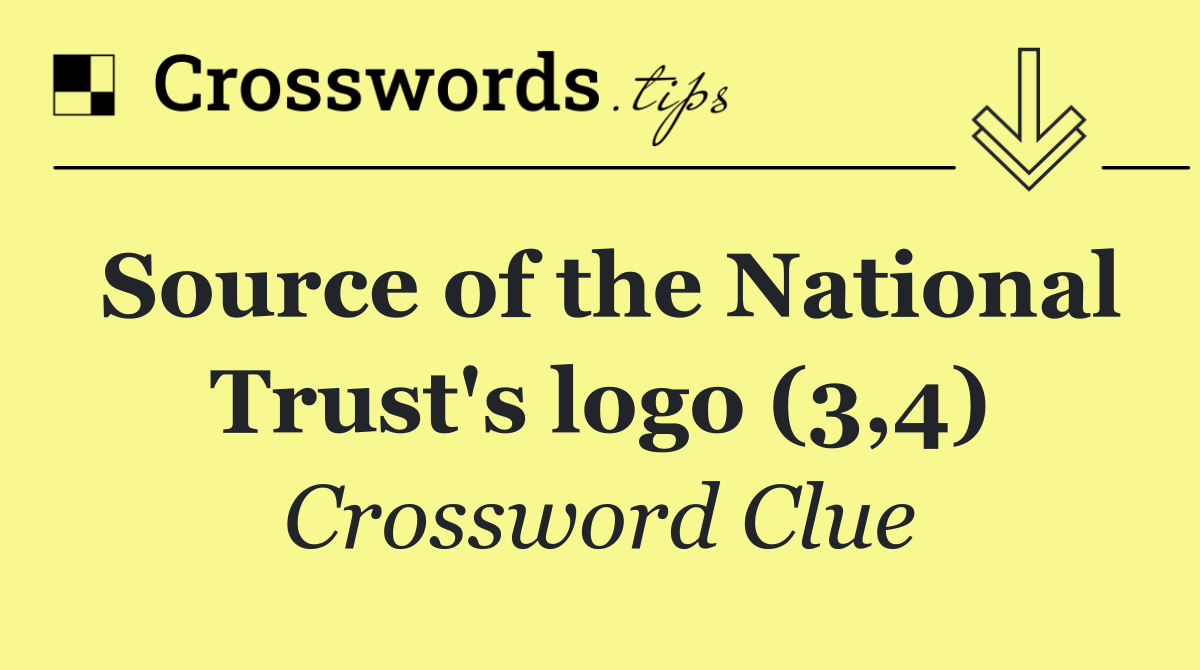 Source of the National Trust's logo (3,4)