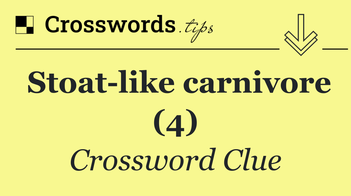 Stoat like carnivore (4)