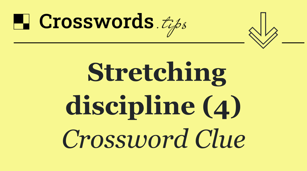 Stretching discipline (4)