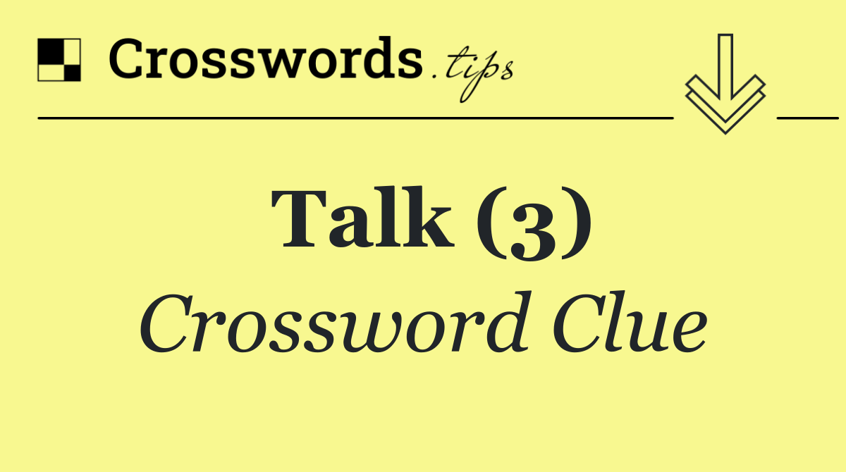 Talk (3)