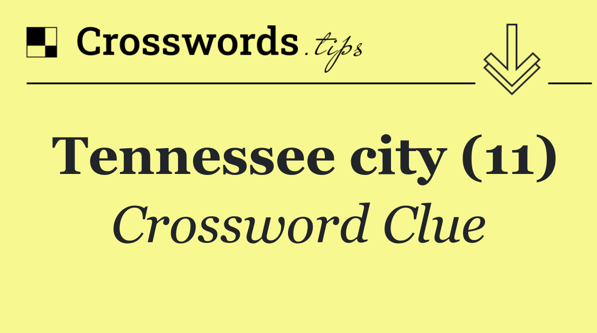 Tennessee city (11)