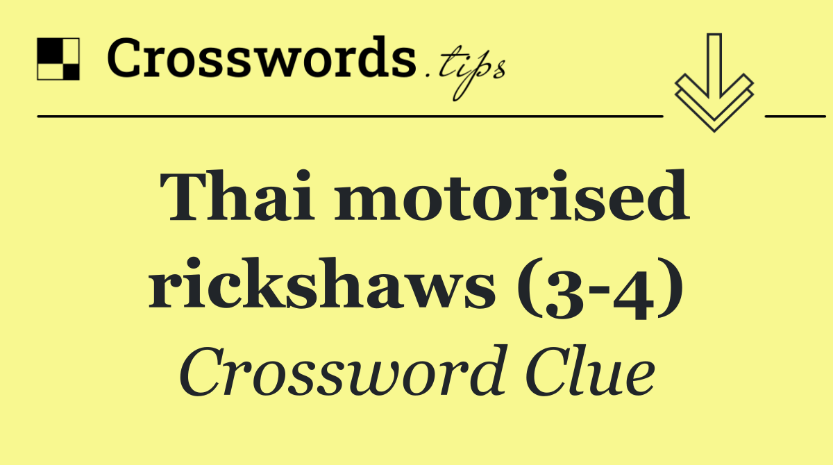 Thai motorised rickshaws (3 4)