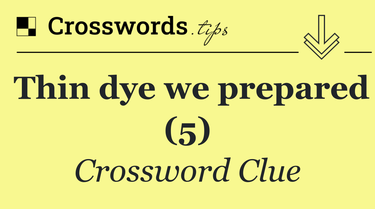 Thin dye we prepared (5)