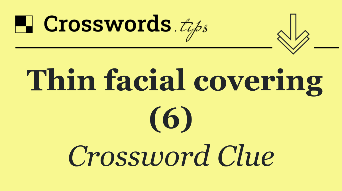Thin facial covering (6)