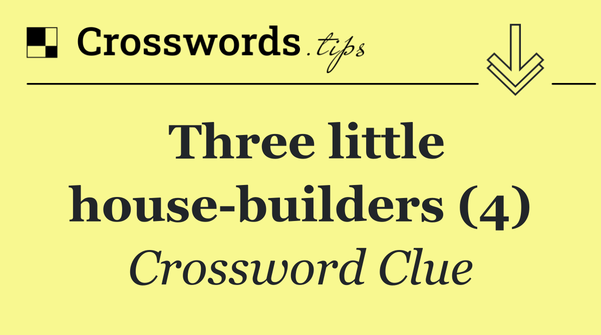 Three little house builders (4)