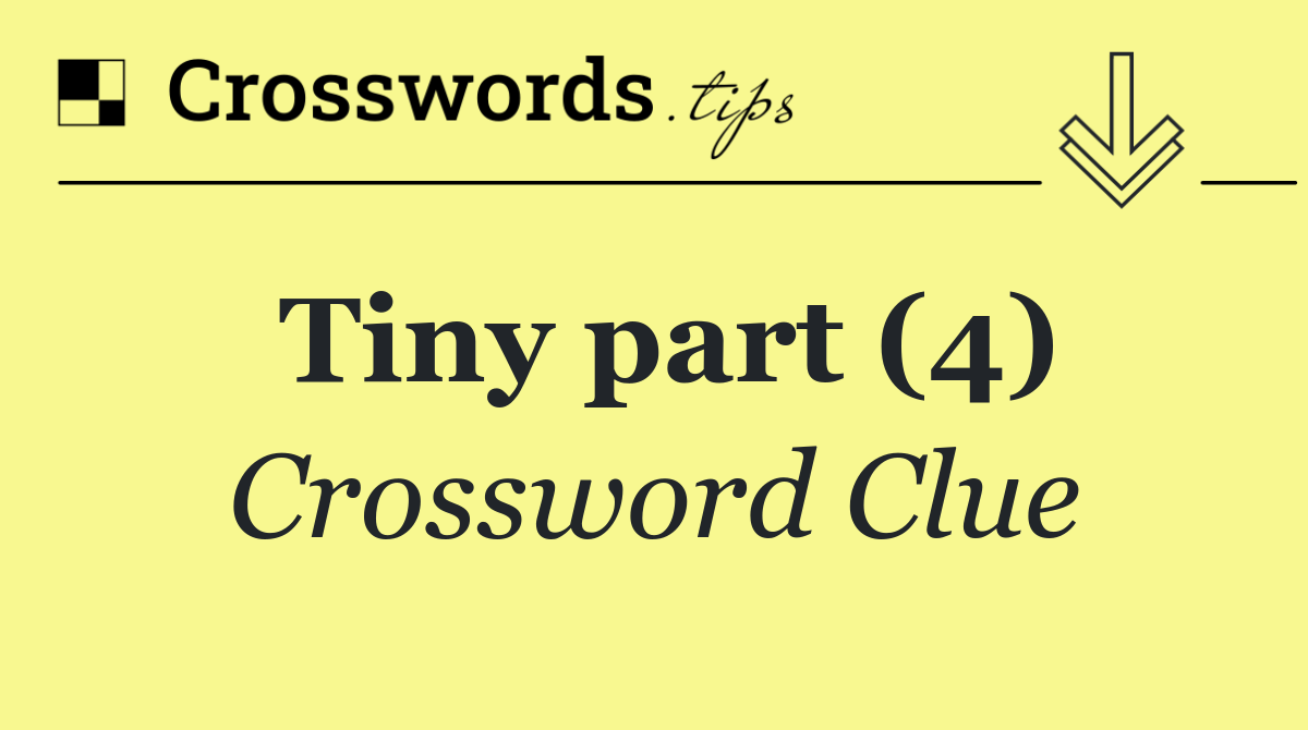 Tiny part (4)