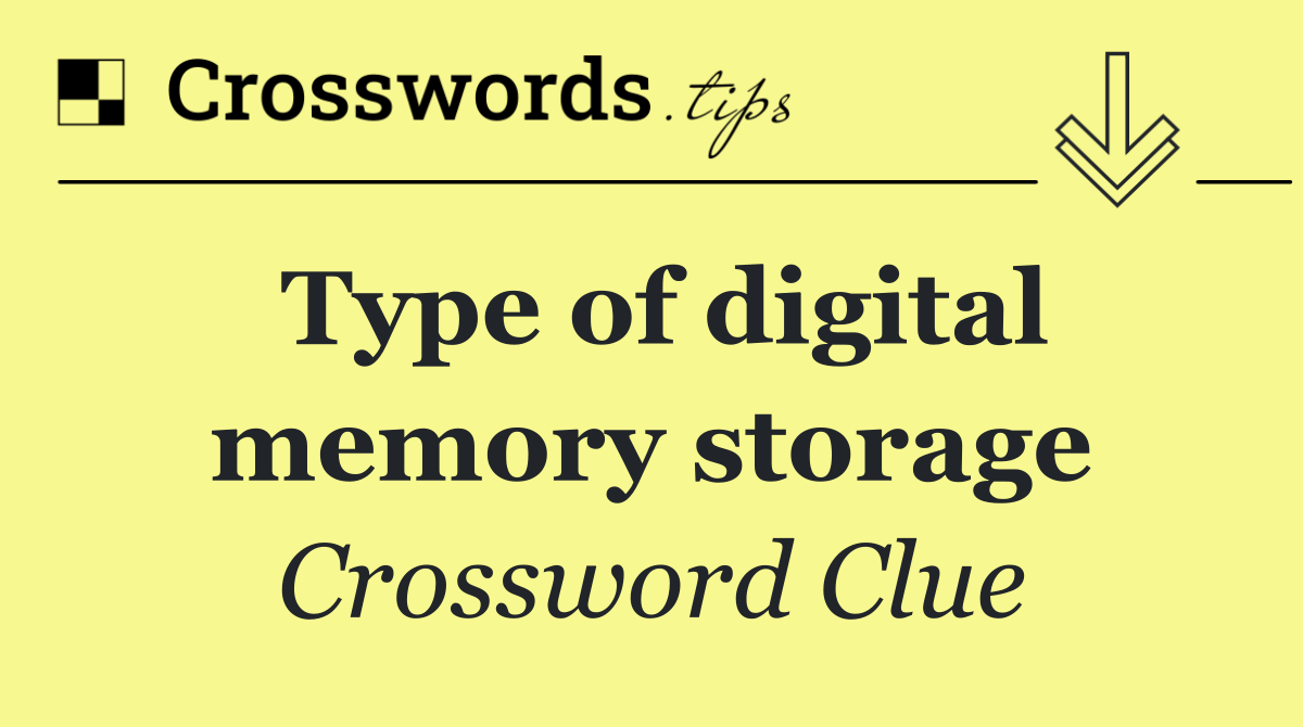 Type of digital memory storage