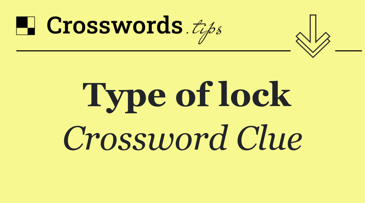 Type of lock