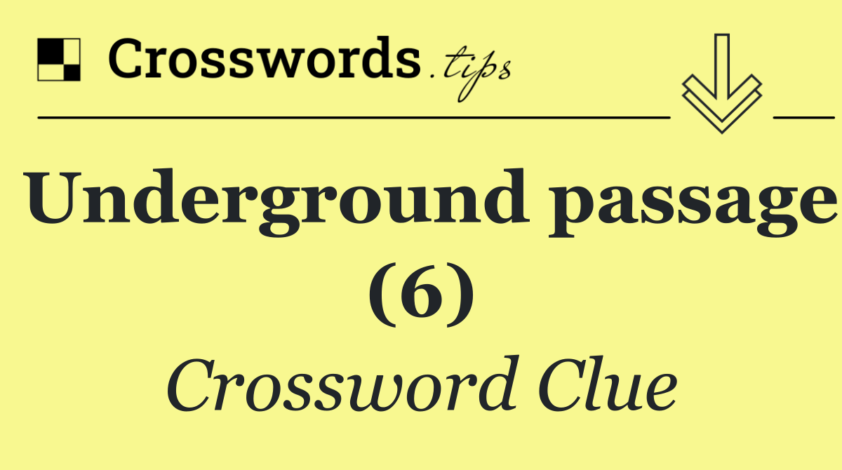 Underground passage (6)