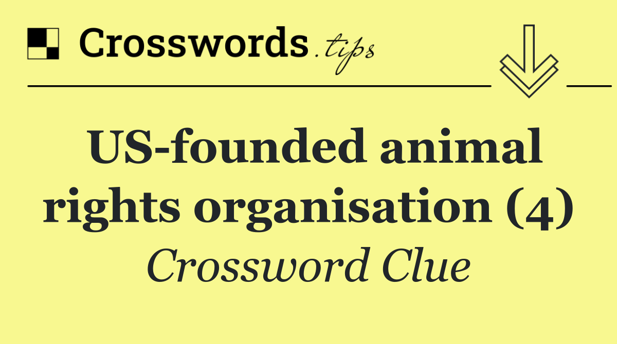 US founded animal rights organisation (4)