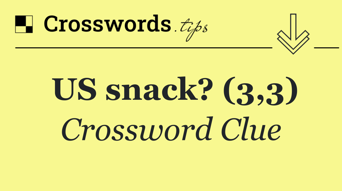 US snack? (3,3)