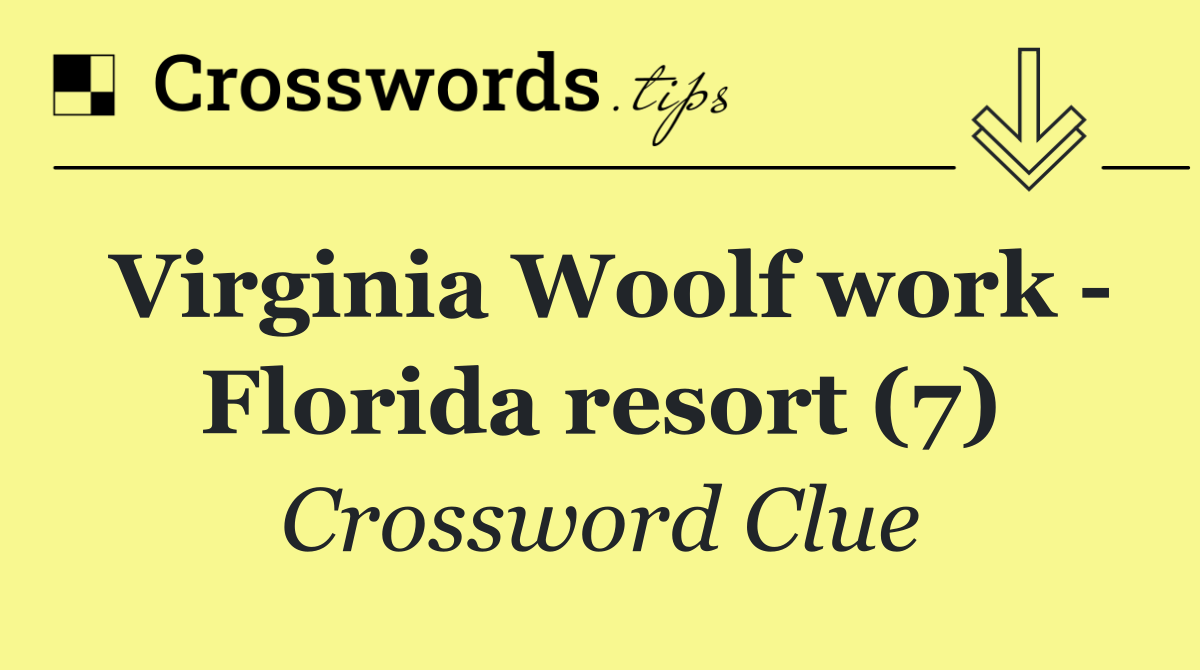 Virginia Woolf work   Florida resort (7)