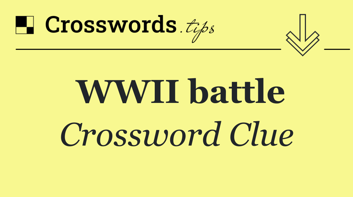 WWII battle
