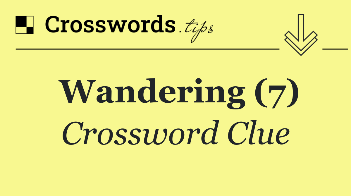 Wandering (7)