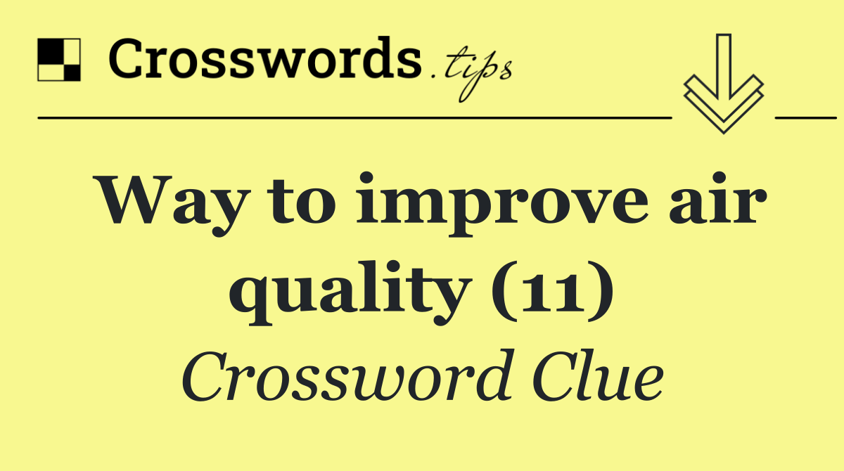 Way to improve air quality (11)