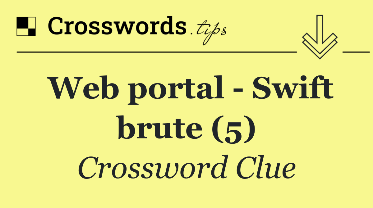 Web portal   Swift brute (5)