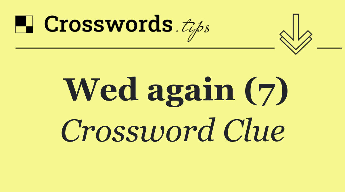 Wed again (7)