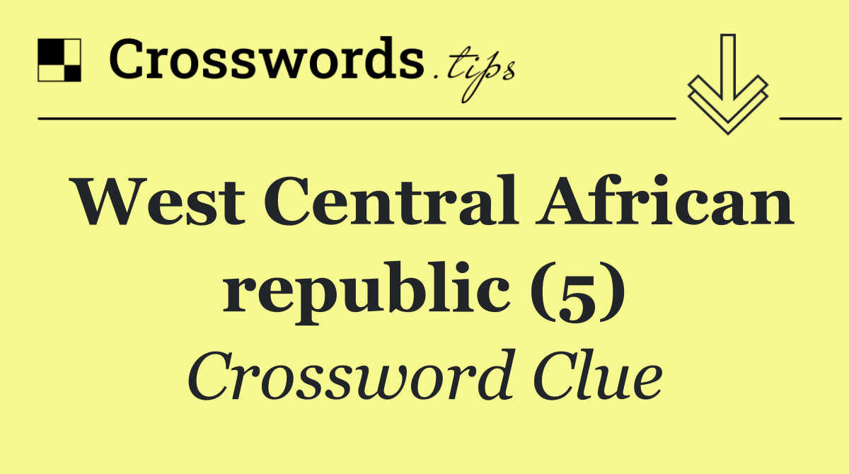 West Central African republic (5)