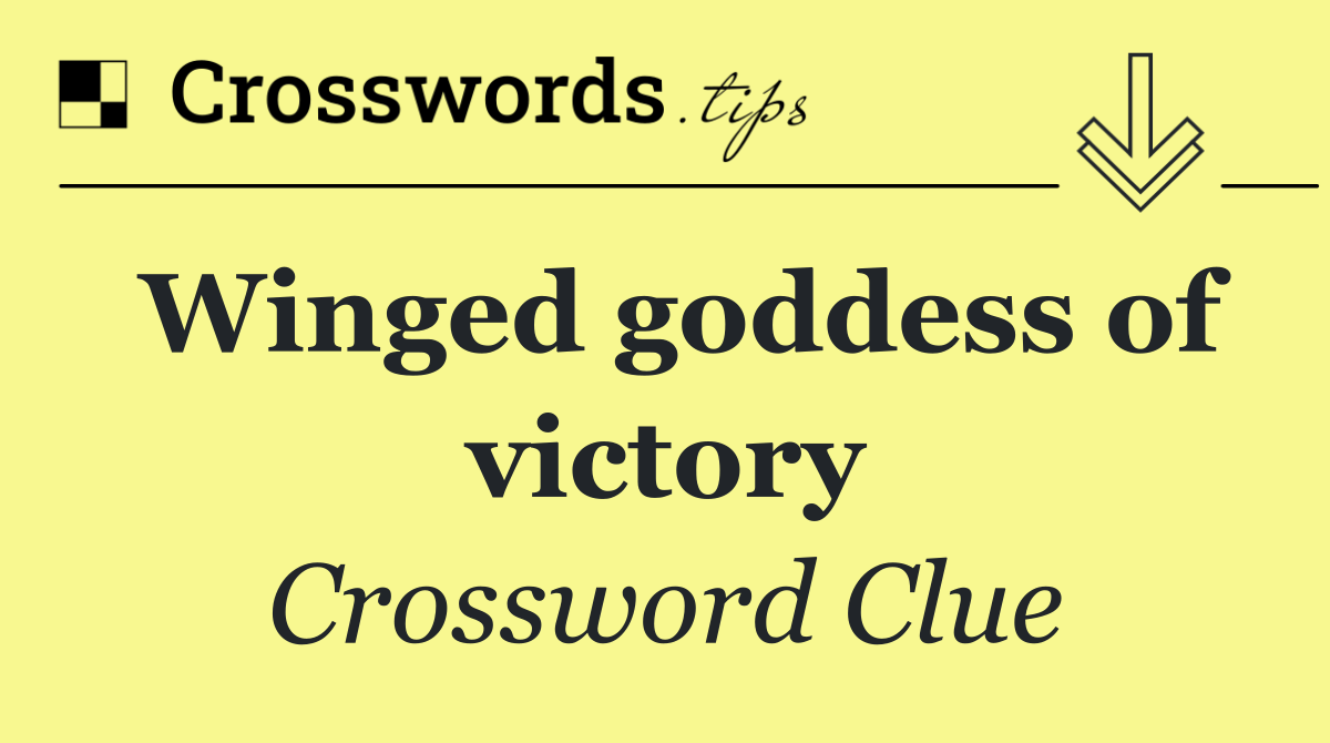 Winged goddess of victory