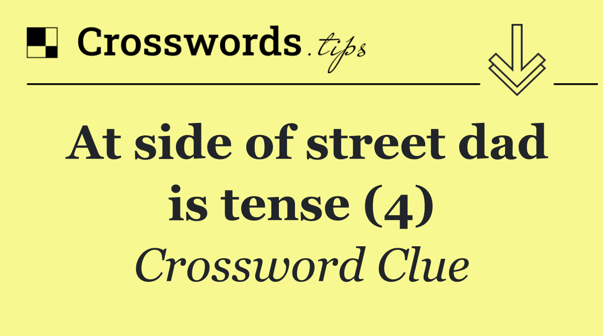 At side of street dad is tense (4)