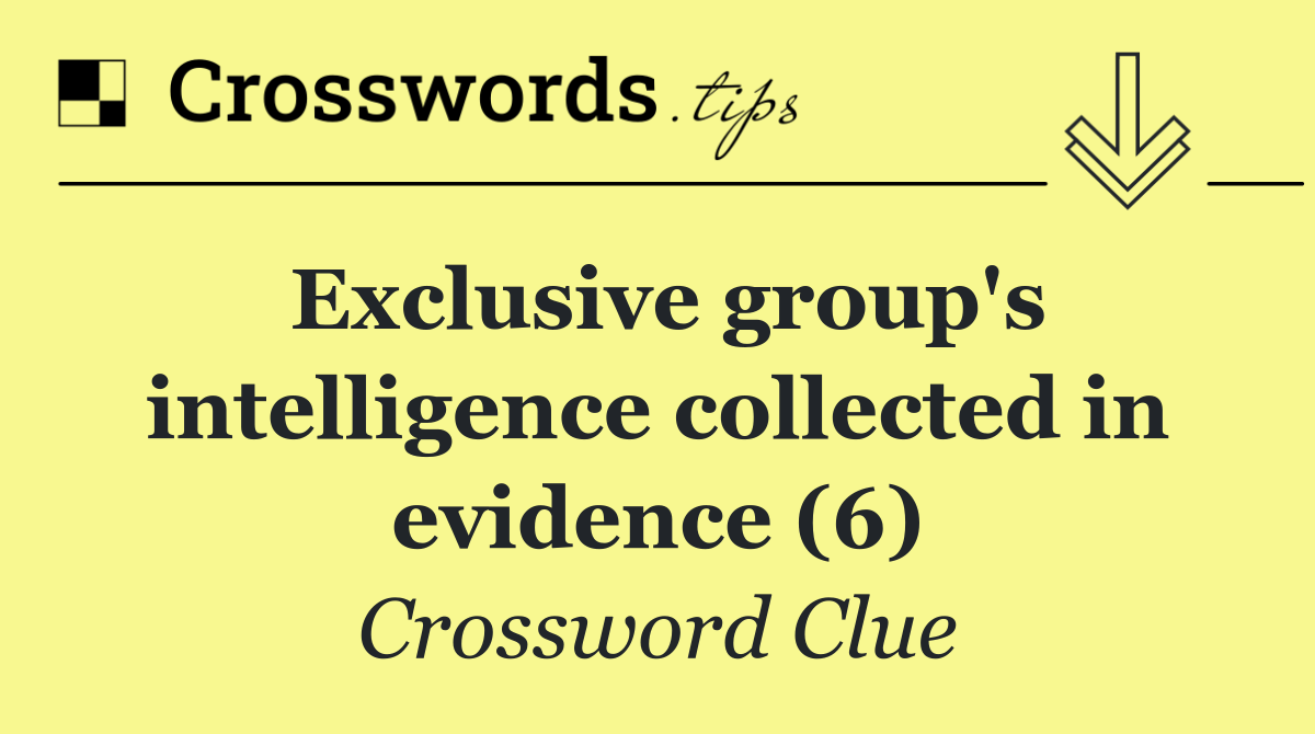 Exclusive group's intelligence collected in evidence (6)