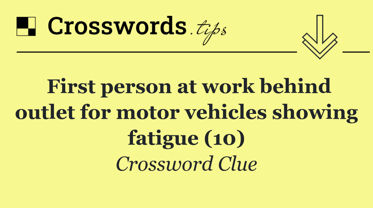 First person at work behind outlet for motor vehicles showing fatigue (10)